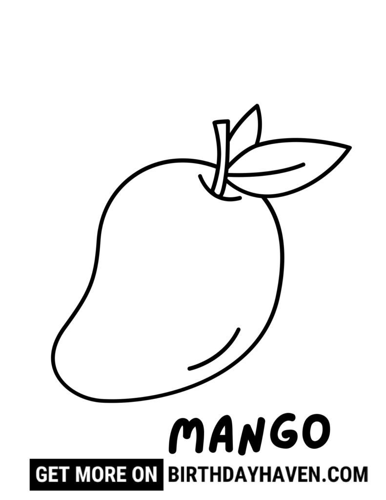 Fruit coloring pages 6