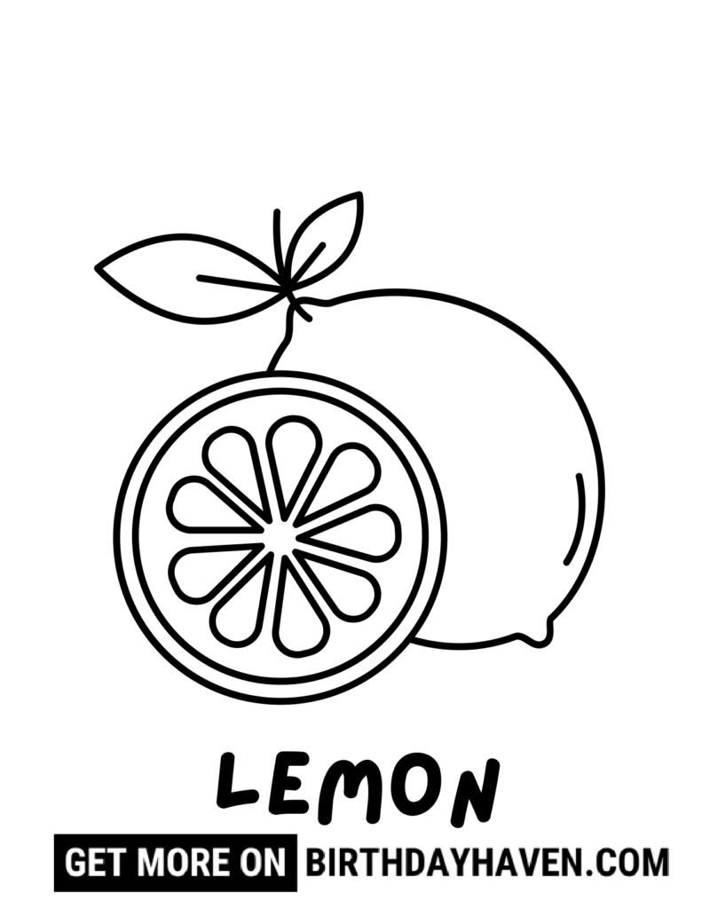 Fruit coloring pages 7