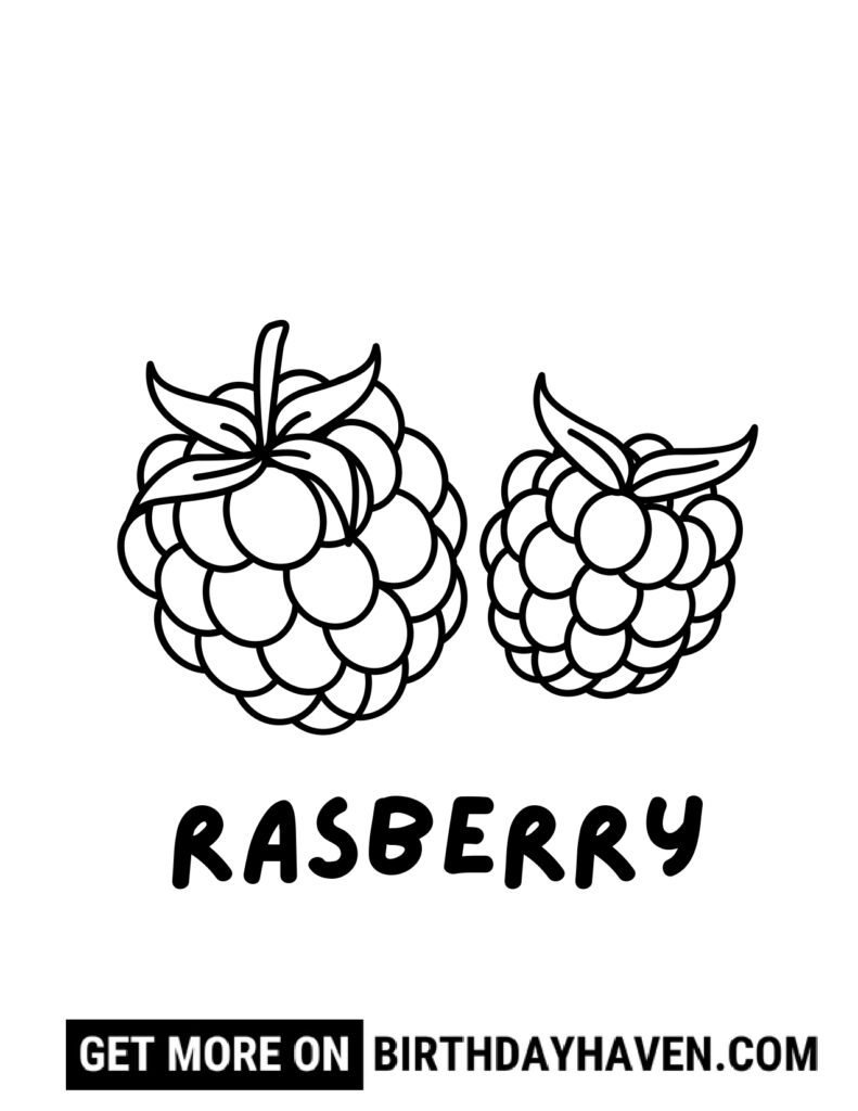 Fruit coloring pages 8