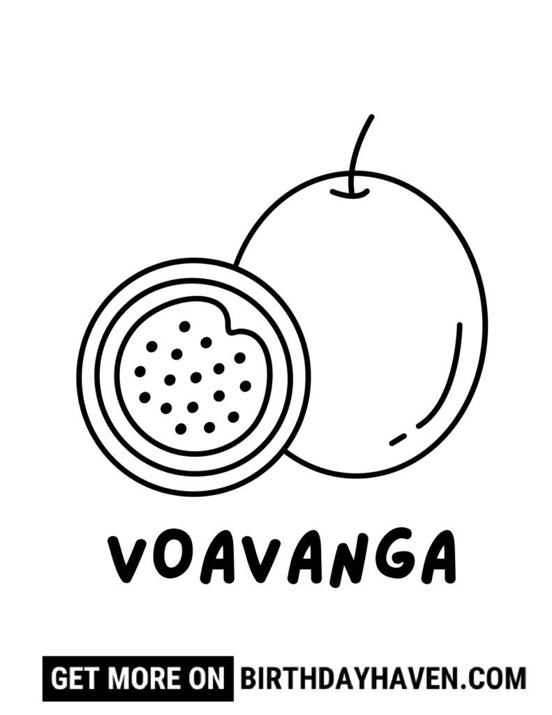 Fruit coloring pages 9