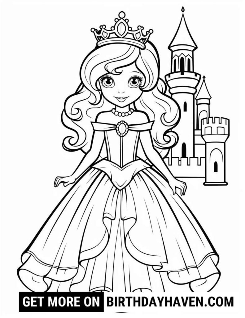 Princess Coloring Pages 1