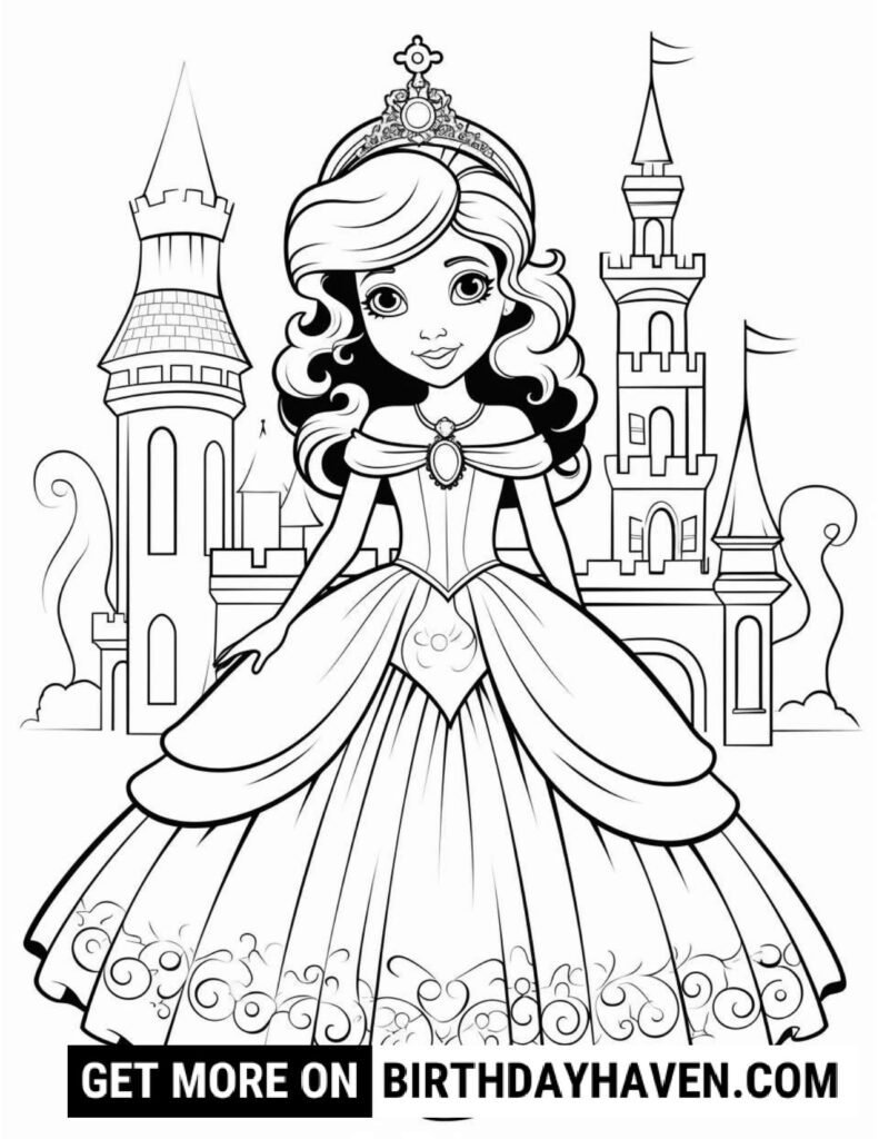 Princess Coloring Pages 11