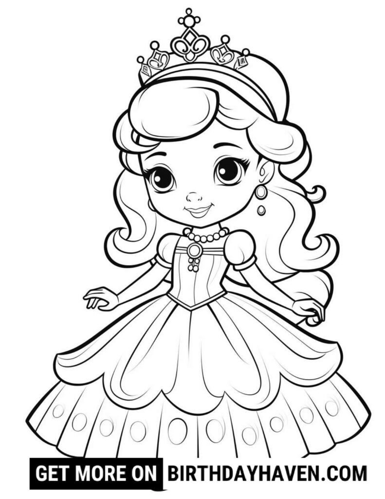 Princess Coloring Pages 12