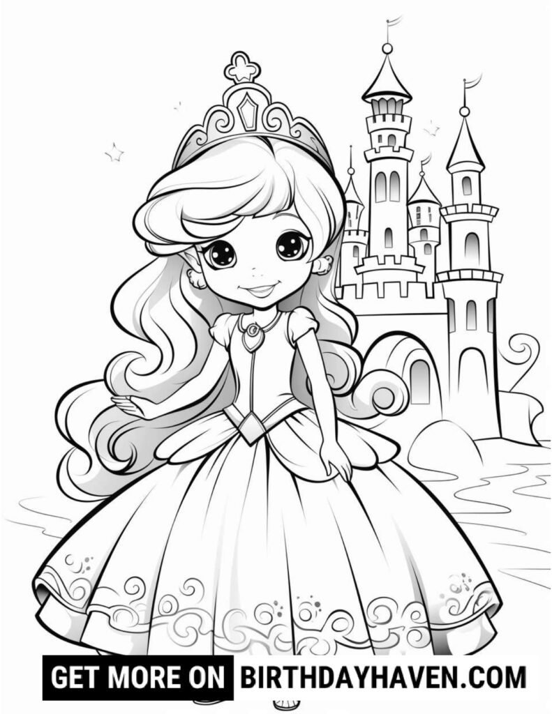 Princess Coloring Pages 14