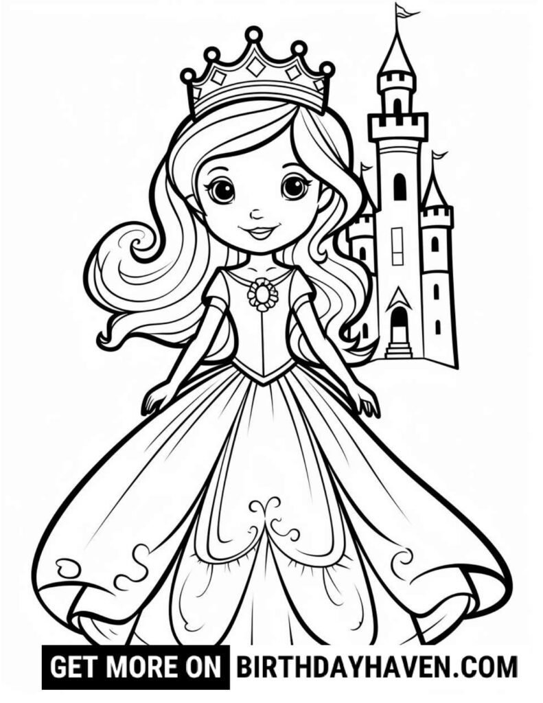 Princess Coloring Pages 15
