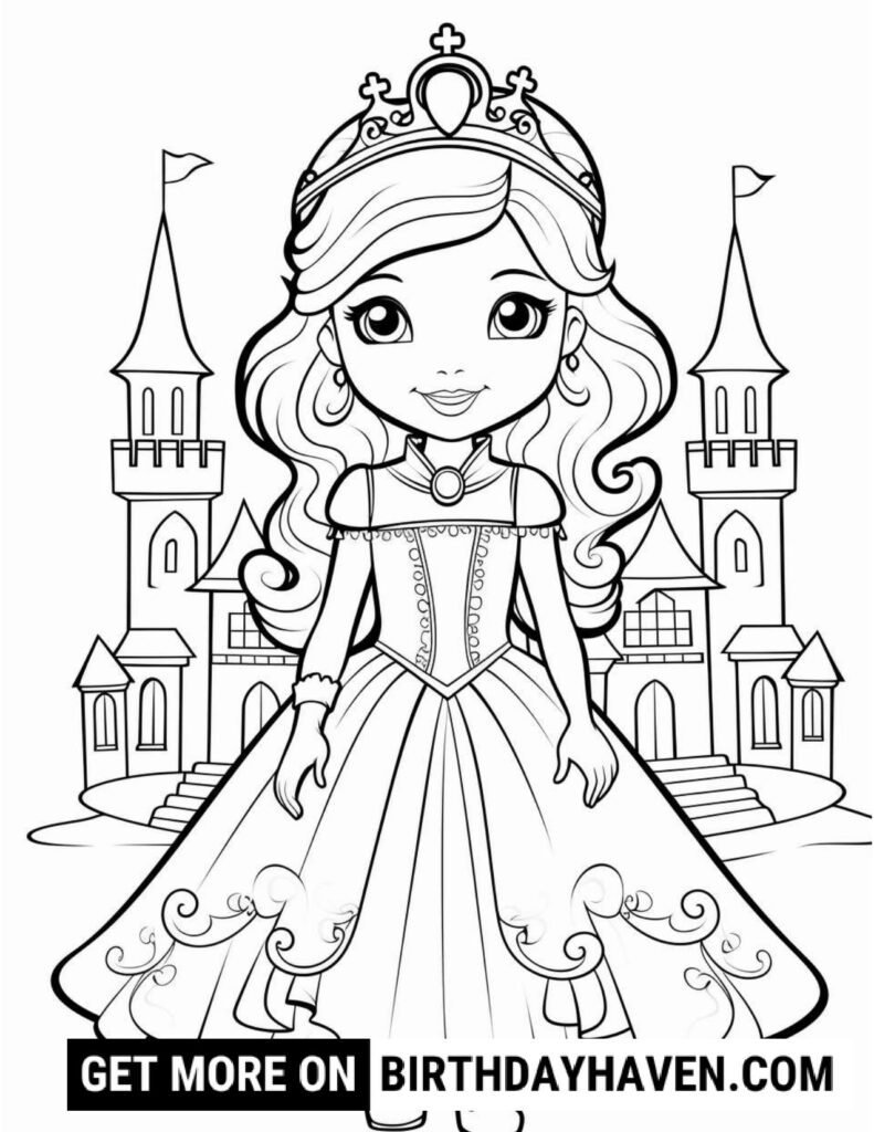 Princess Coloring Pages 17