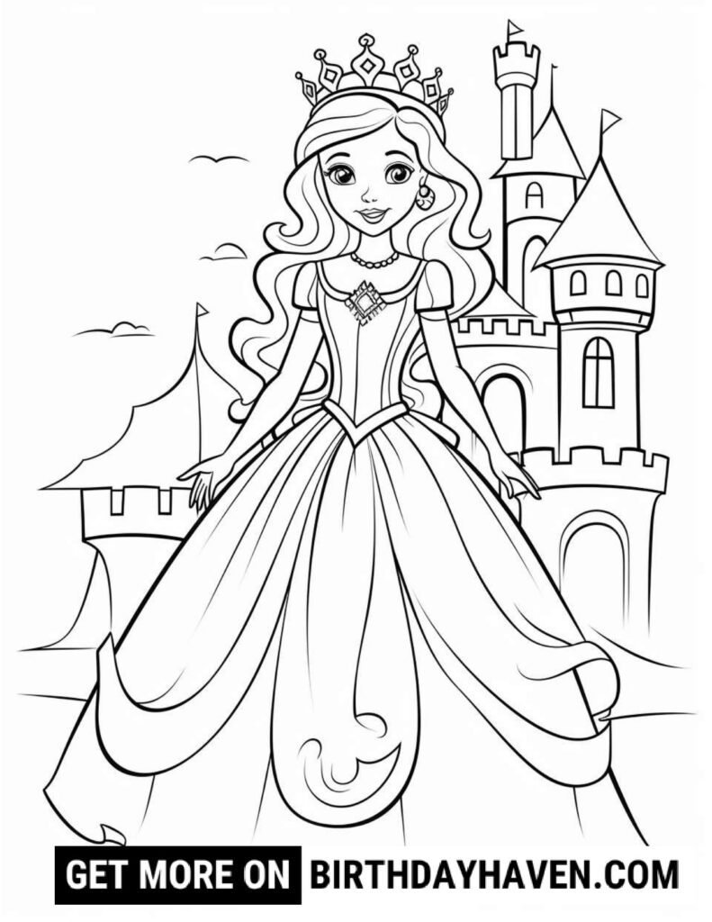 Princess Coloring Pages 2