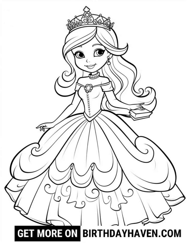 Princess Coloring Pages 20
