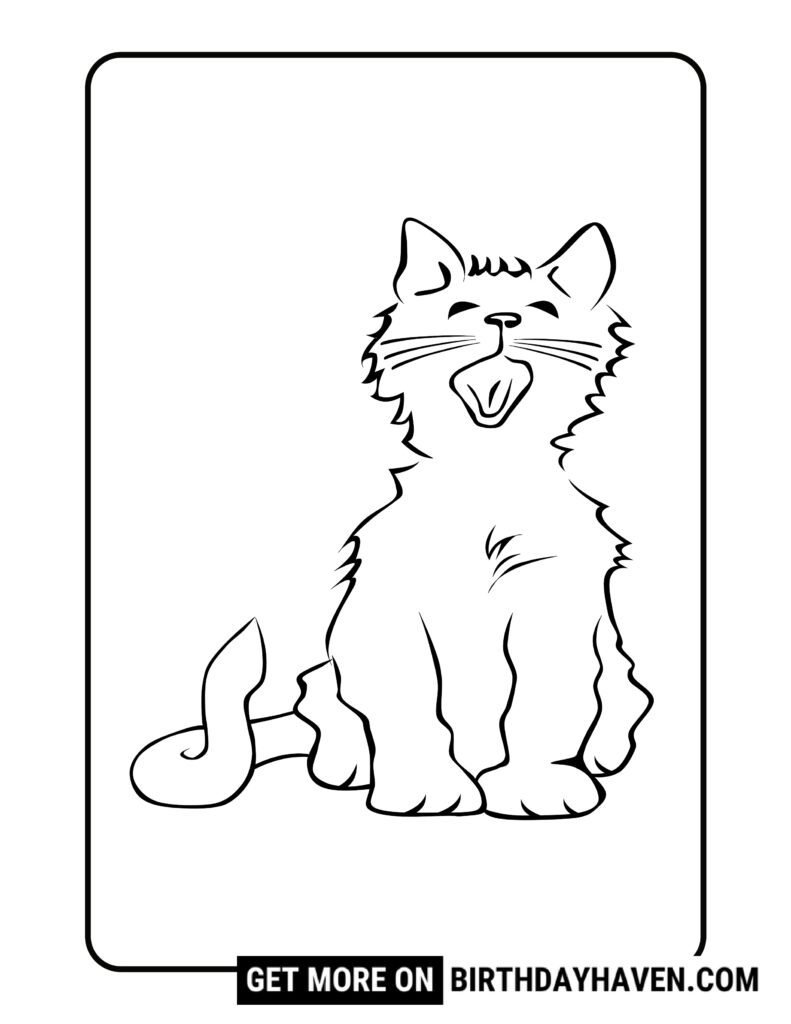 cat coloring pages 2