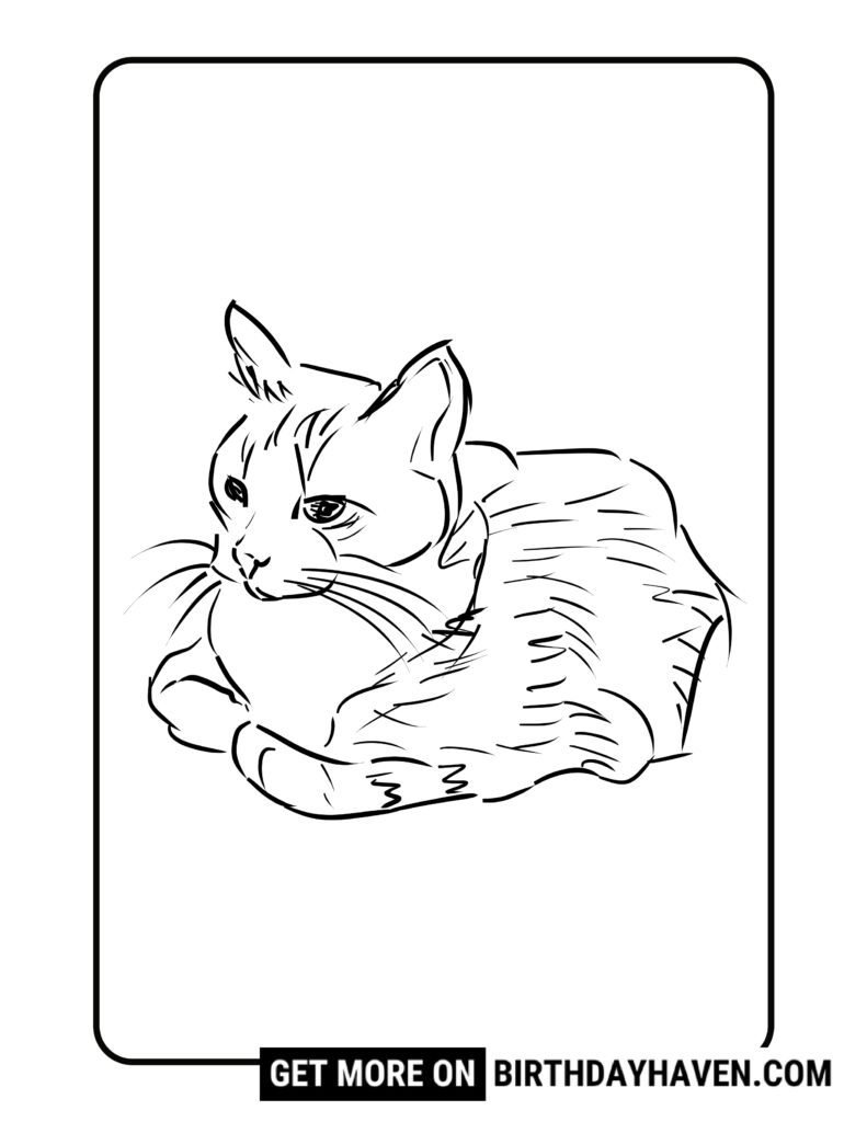 cat coloring pages 3