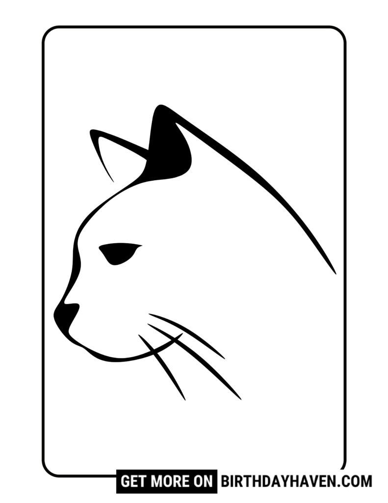cat coloring pages 5