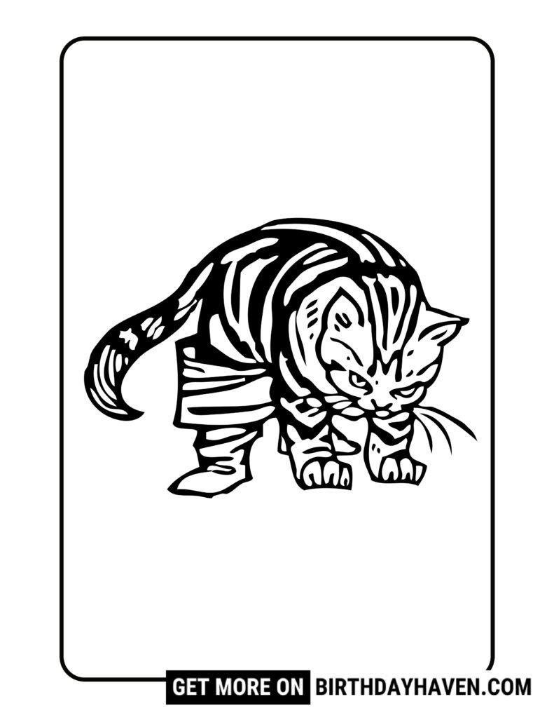 cat coloring pages 6