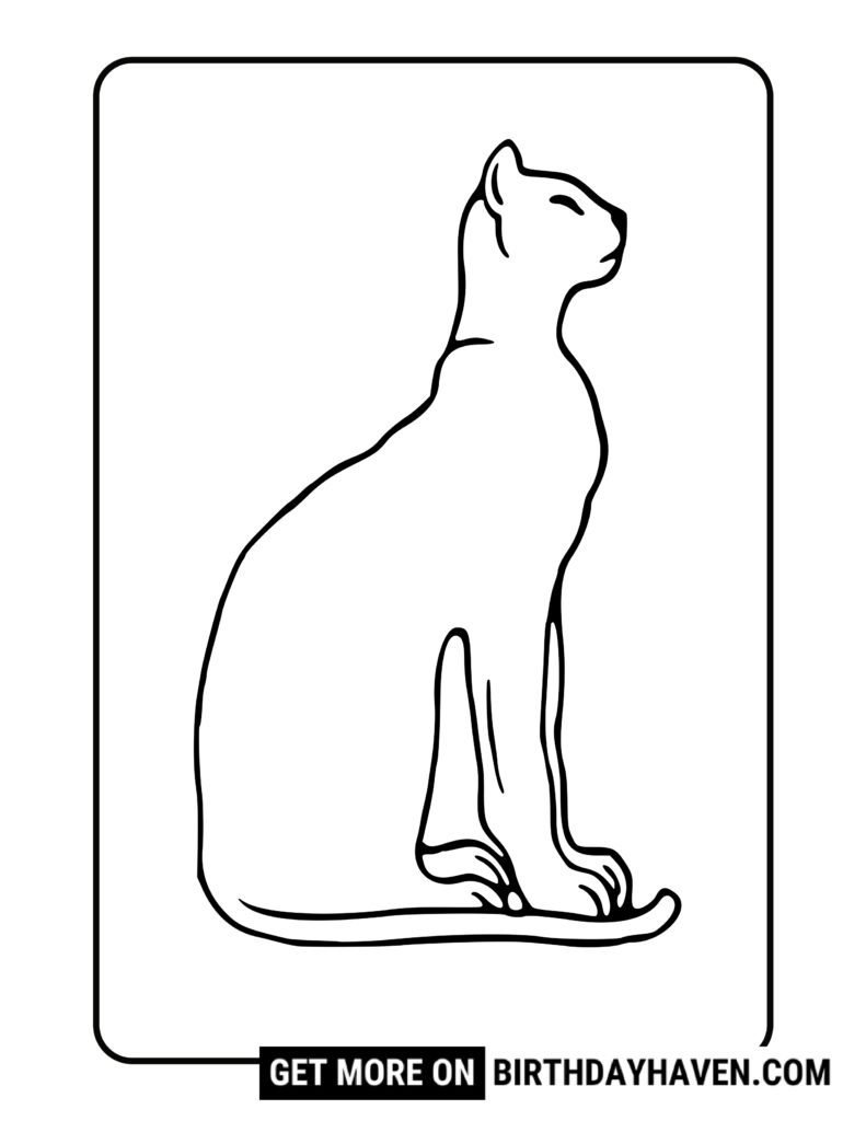 cat coloring pages 7