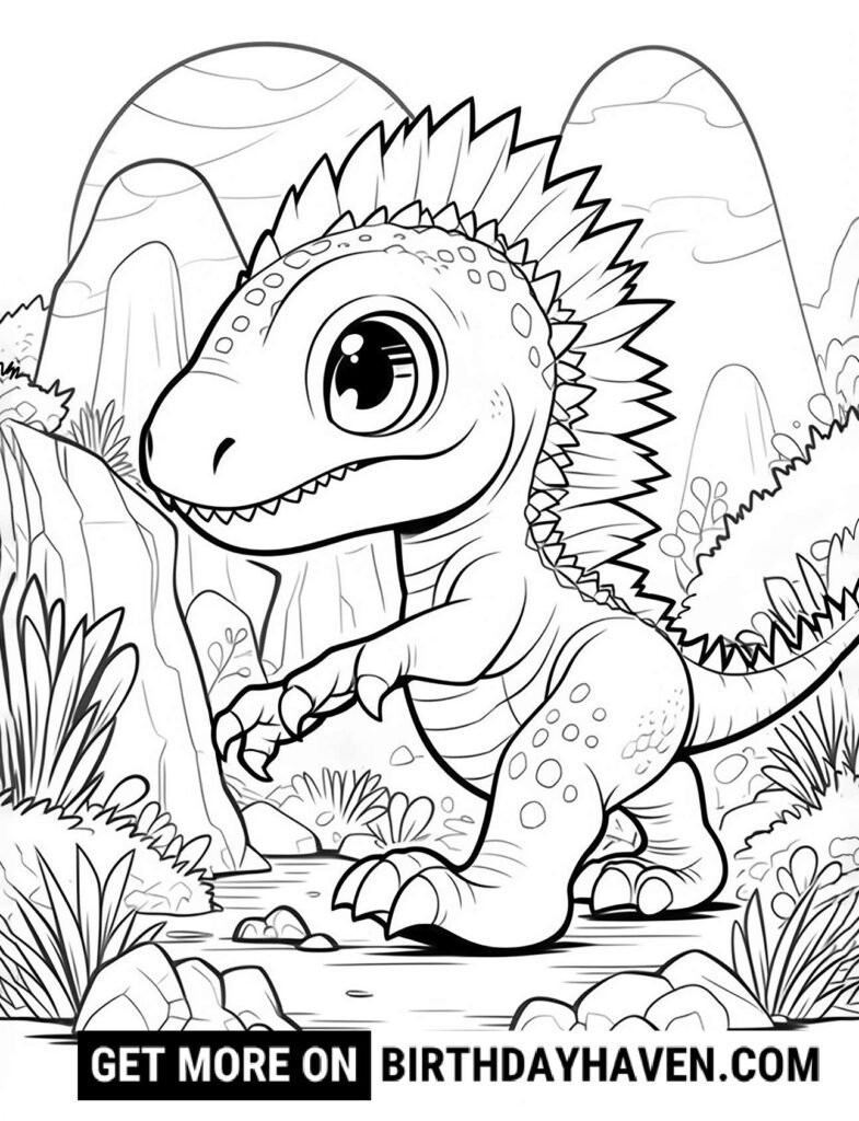 dinosaur coloring pages 4