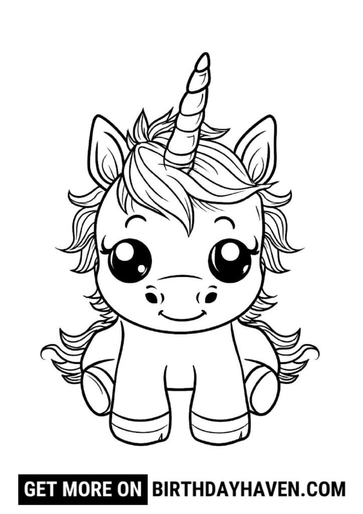 unicorn coloring pages 1