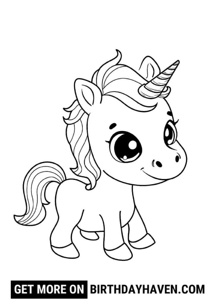 unicorn coloring pages 14