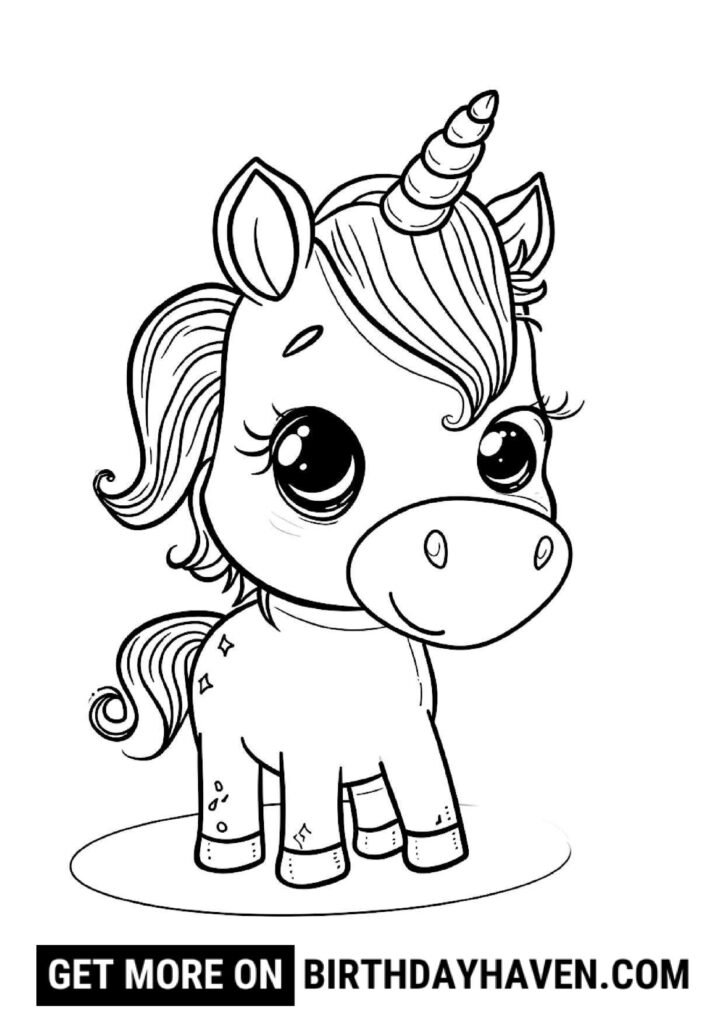unicorn coloring pages 2