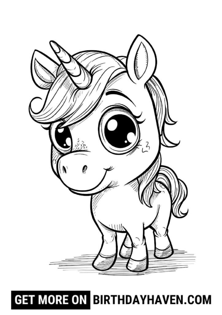 unicorn coloring pages 3