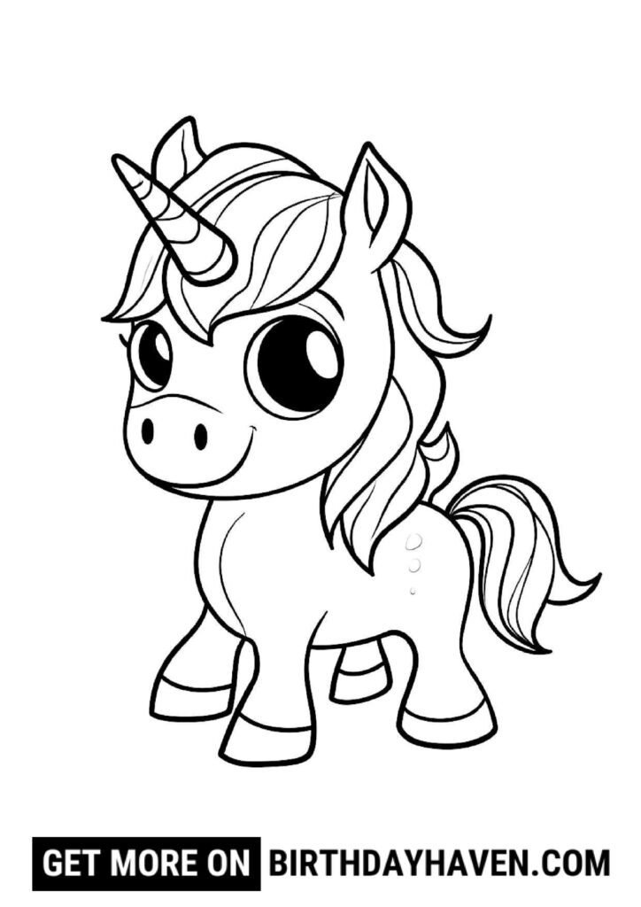 unicorn coloring pages 4