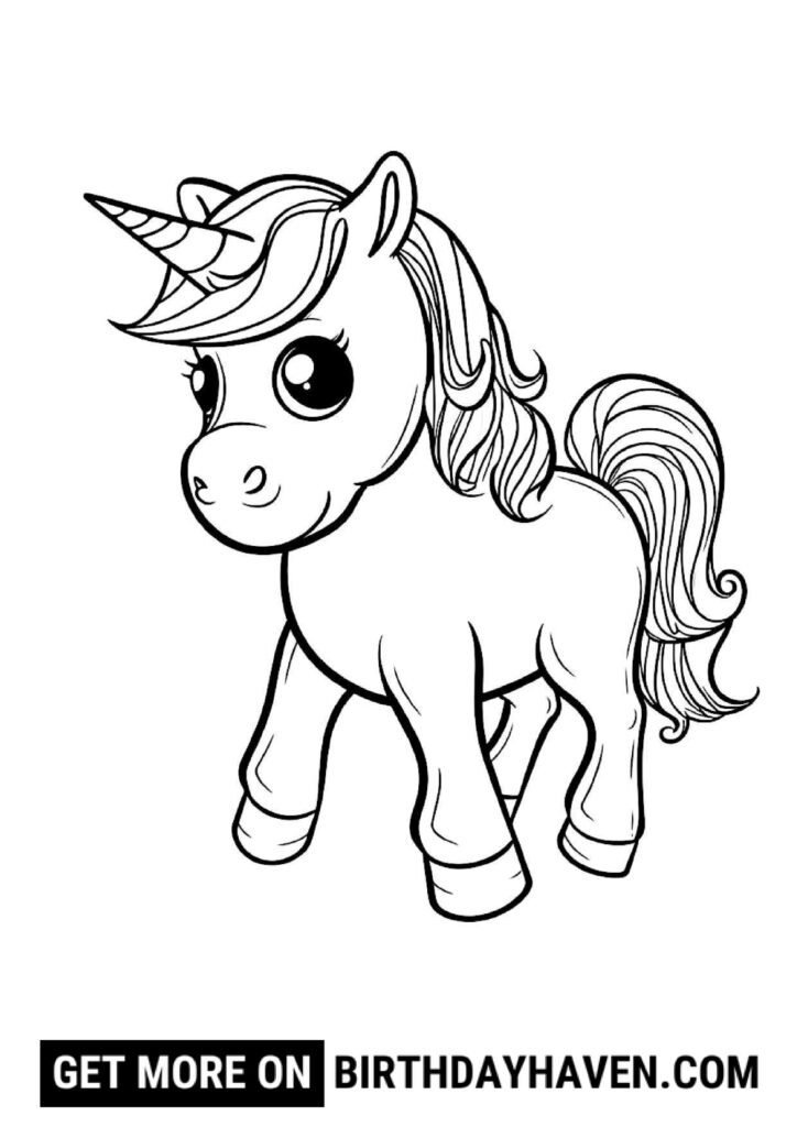 unicorn coloring pages 6