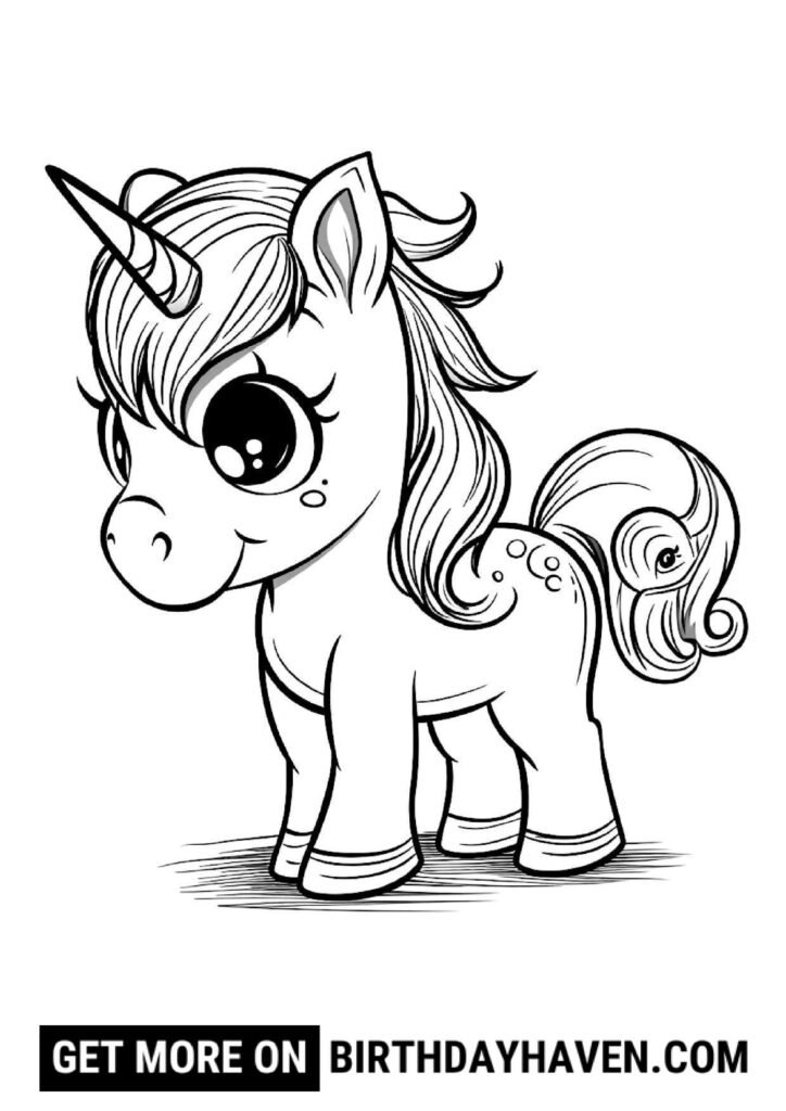 unicorn coloring pages 7