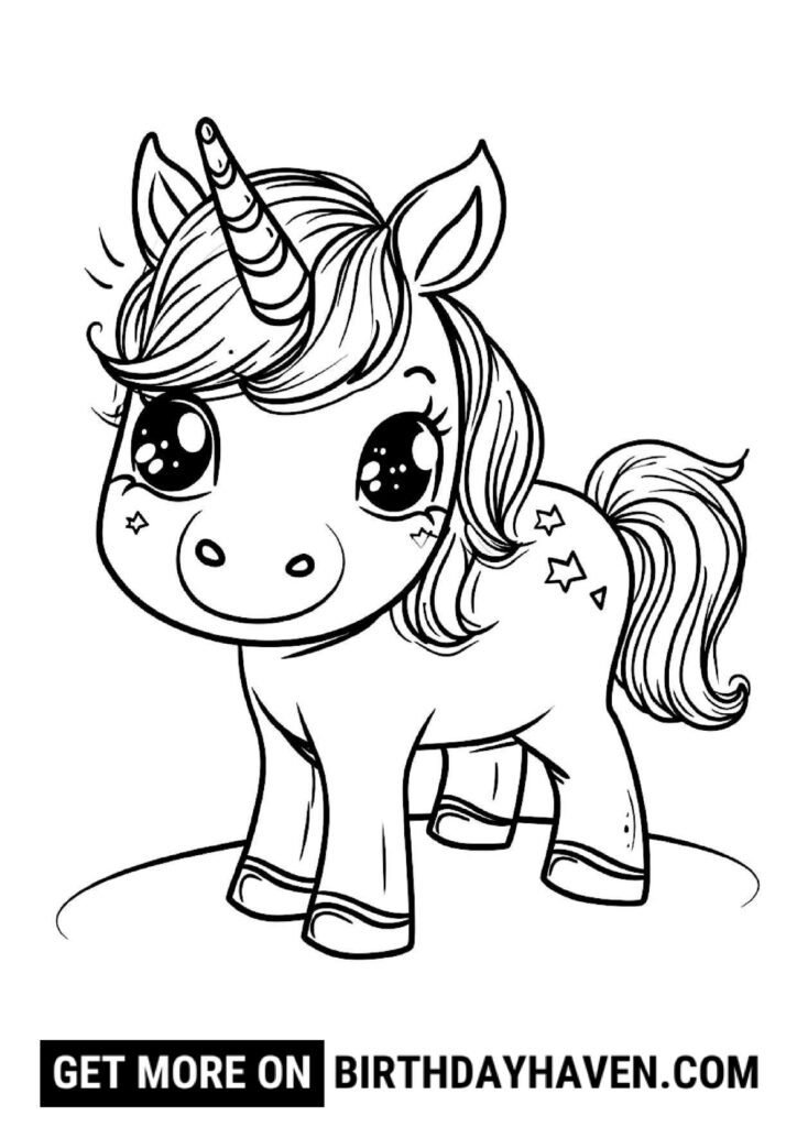 unicorn coloring pages 8