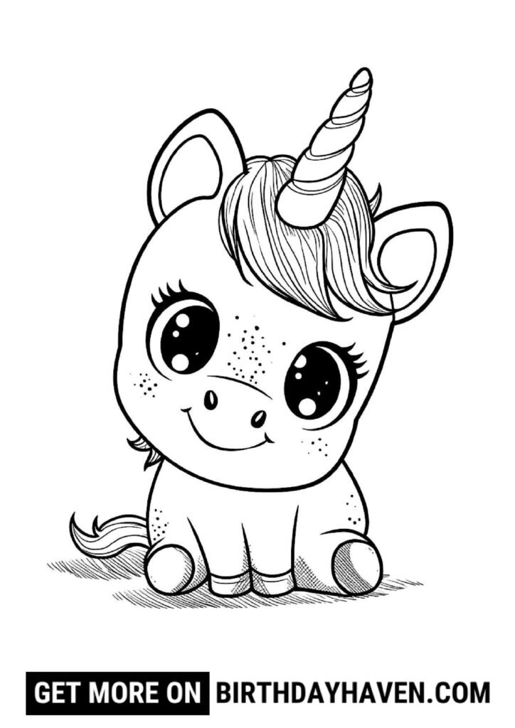 unicorn coloring pages 9